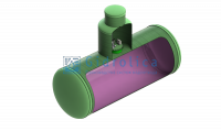 Химстойкая емкость Gidrolica Tank Chemical/горизонтальный вариант/650х8000мм