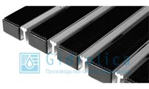 Придверные решётки Gidrolica® Euro Step резина/скребок 390×590