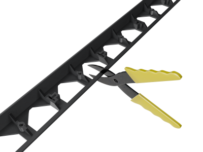 Бордюр Gidrolica Line Б-300.8,5.8,0 - пластиковый черный L3000