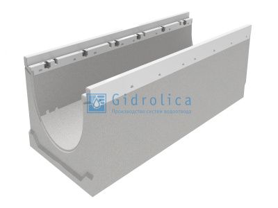 Лоток водоотводный бетонный коробчатый (СО-200мм), с оцинкованной насадкой КU 100.29,8 (20).32(25) - BGZ-V, № 5-0 Лоток водоотводный бетонный коробчатый (СО-200мм), с оцинкованной насадкой КU 100.29,8 (20).32(25) - BGZ-V, № 5-0