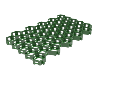 Решетка газонная Gidrolica Eco Light (Эко Лайт) РГ-55.34.3,2 - пластиковая зеленая