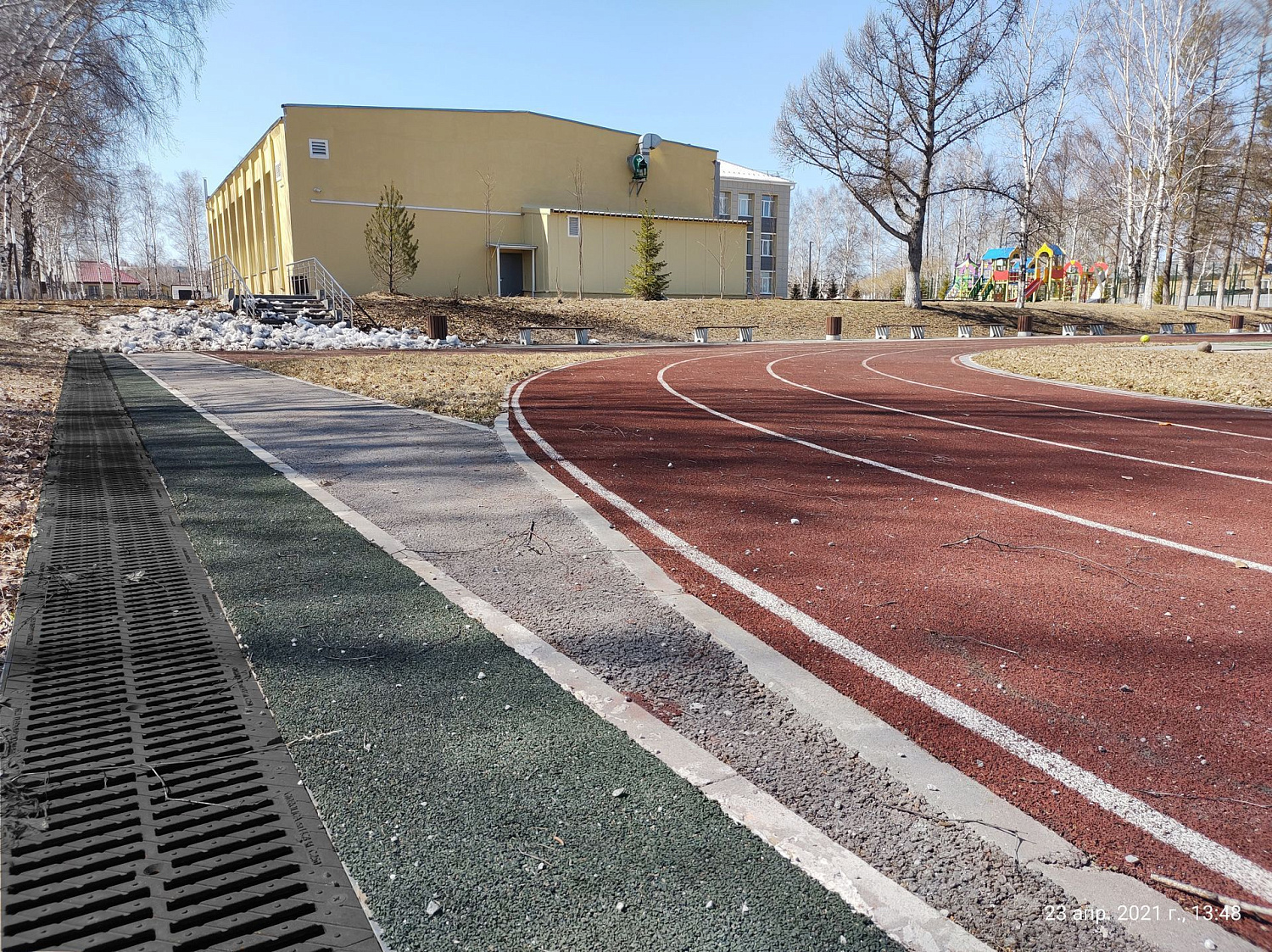 Благоустройство стадиона в Кемеровской области