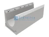 Лоток водоотводный бетонный коробчатый (СО-200мм), с оцинкованной насадкой, с уклоном 0,5% КUу 100.29,8 (20).34(27) - BGZ-V, № 9