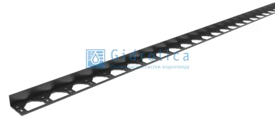Бордюр Gidrolica Line Б-300.8,5.6,0 - пластиковый черный L3000