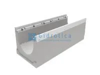 Лоток водоотводный бетонный коробчатый(СО-150мм), с оцинкованной насадкой, с уклоном 0,5% КUу 100.24,8 (15).22(15,5)-BGZ-V, № -5