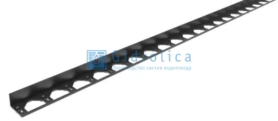 Бордюр Gidrolica Line Б-300.8,5.8,0 - пластиковый черный L3000